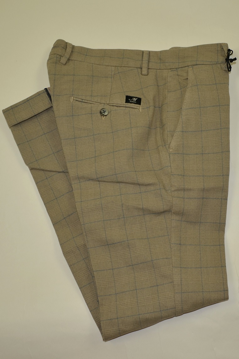 Chino Torinostyle Check Dark Beige