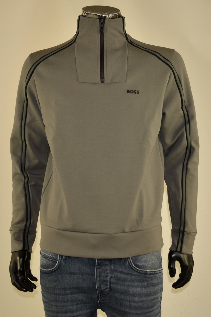 Half Zip Sweat Pastel Grey