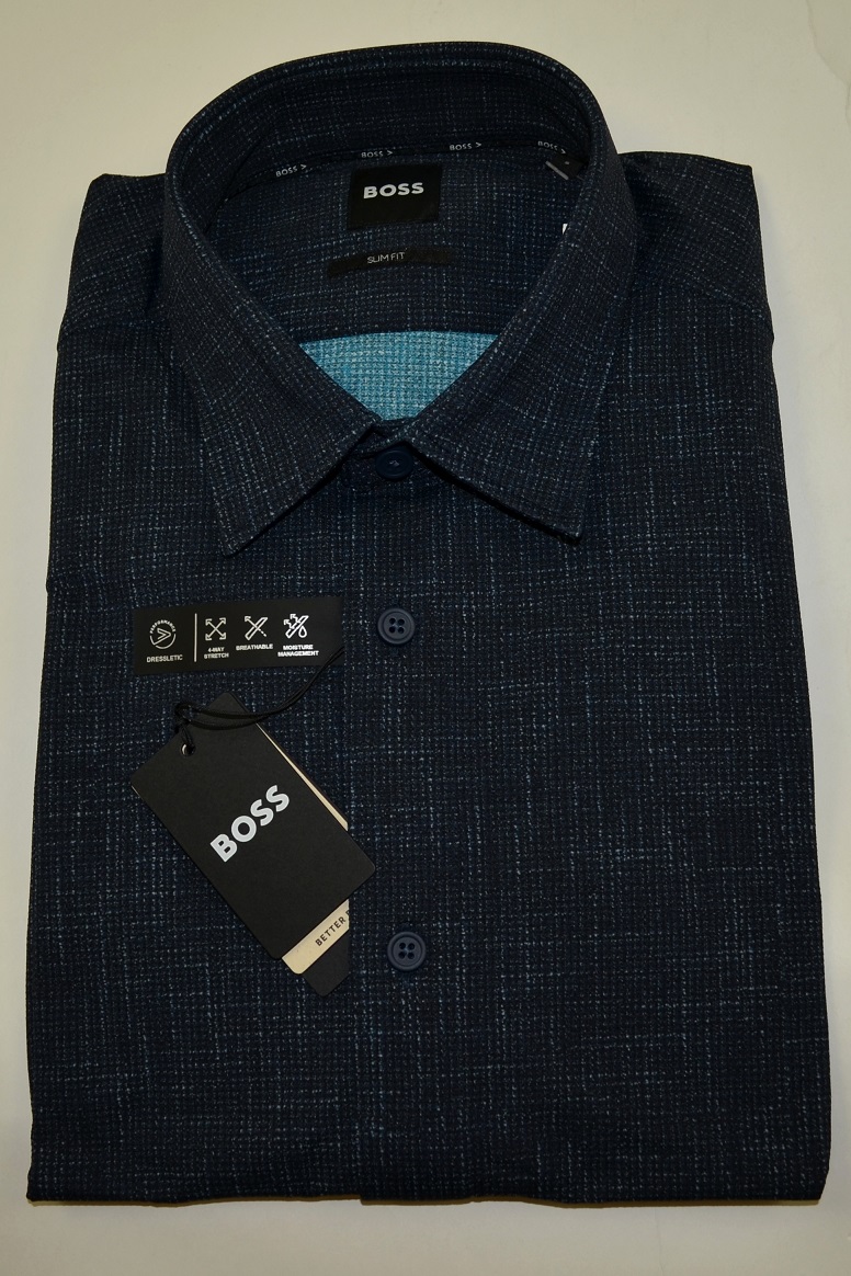 Hemd P-Roan-Kent Dark Blue Melange