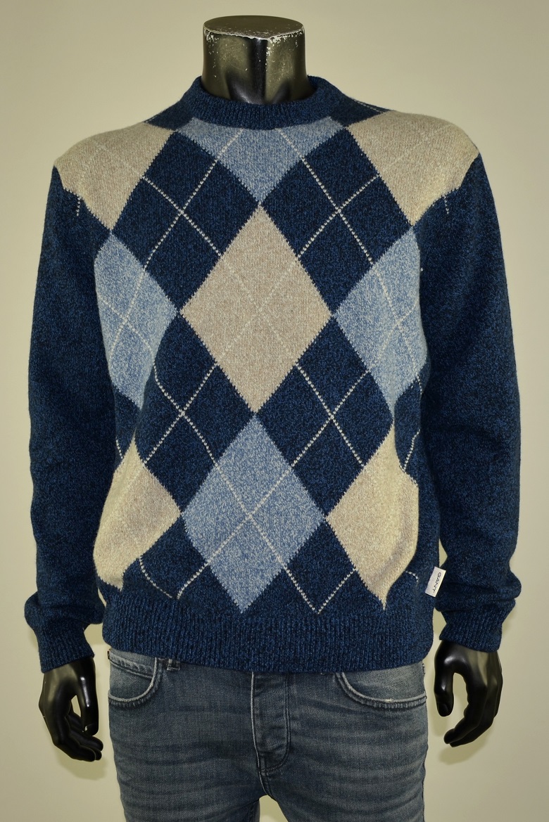 Pull Argyle Evening Blue