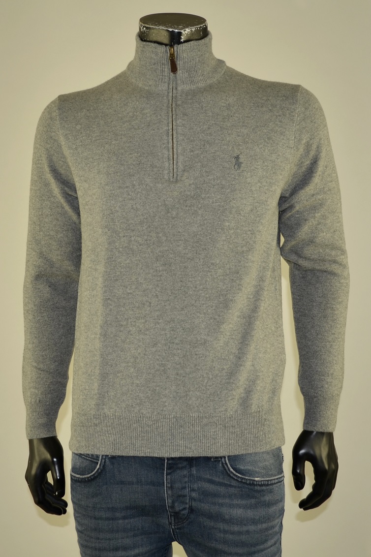 Half Zip Fawn Grey Heather