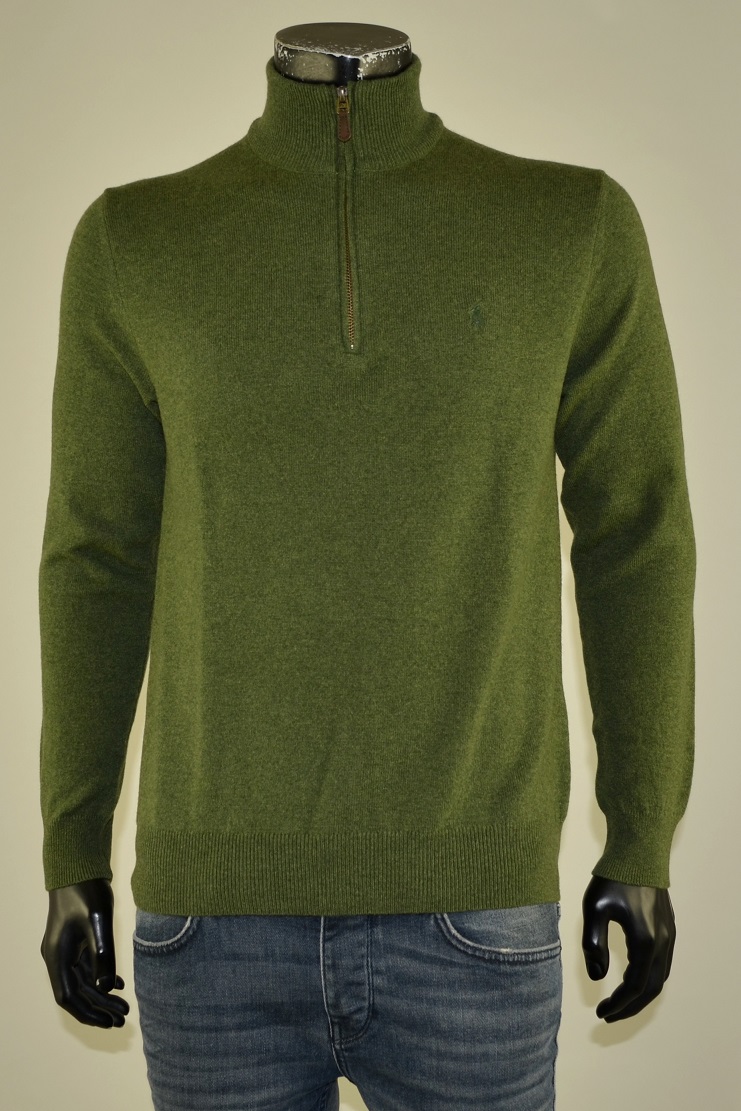 Half Zip Classic Olive Heather