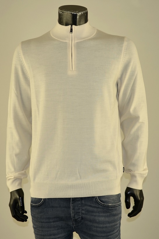 Half Zip Ebenji Open White